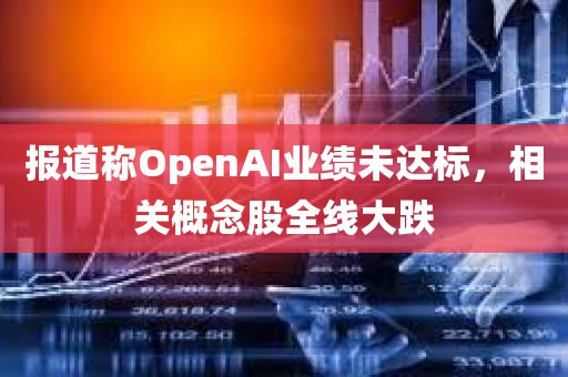 报道称OpenAI业绩未达标，相关概念股全线大跌