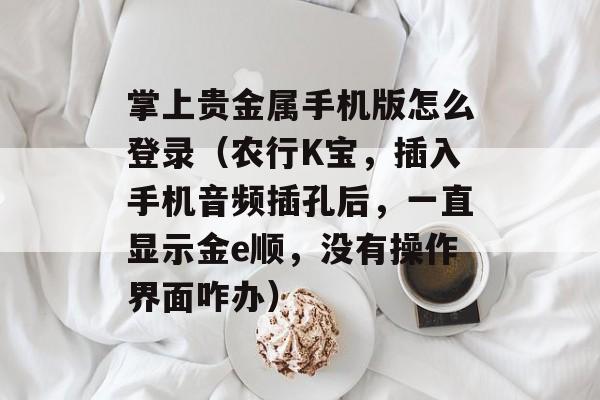 掌上贵金属手机版怎么登录（农行K宝，插入手机音频插孔后，一直显示金e顺，没有操作界面咋办）