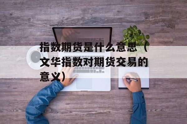 指数期货是什么意思（文华指数对期货交易的意义）