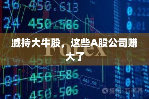 减持大牛股，这些A股公司赚大了