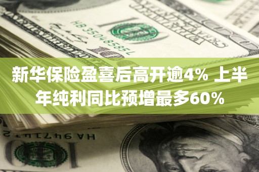新华保险盈喜后高开逾4% 上半年纯利同比预增最多60% 新华保险盈喜后高开逾4% 上半年纯利同比预增最多60%