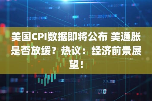 美国CPI数据即将公布 美通胀是否放缓？热议：经济前景展望！
