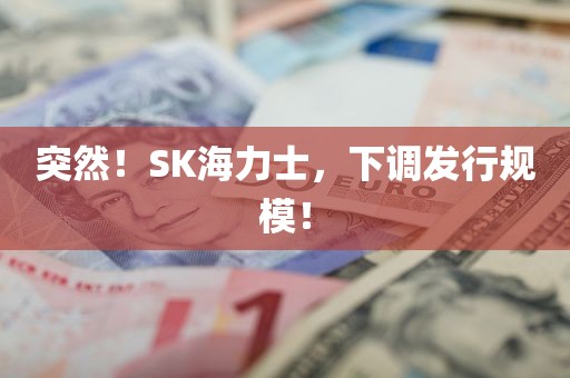 突然！SK海力士，下调发行规模！